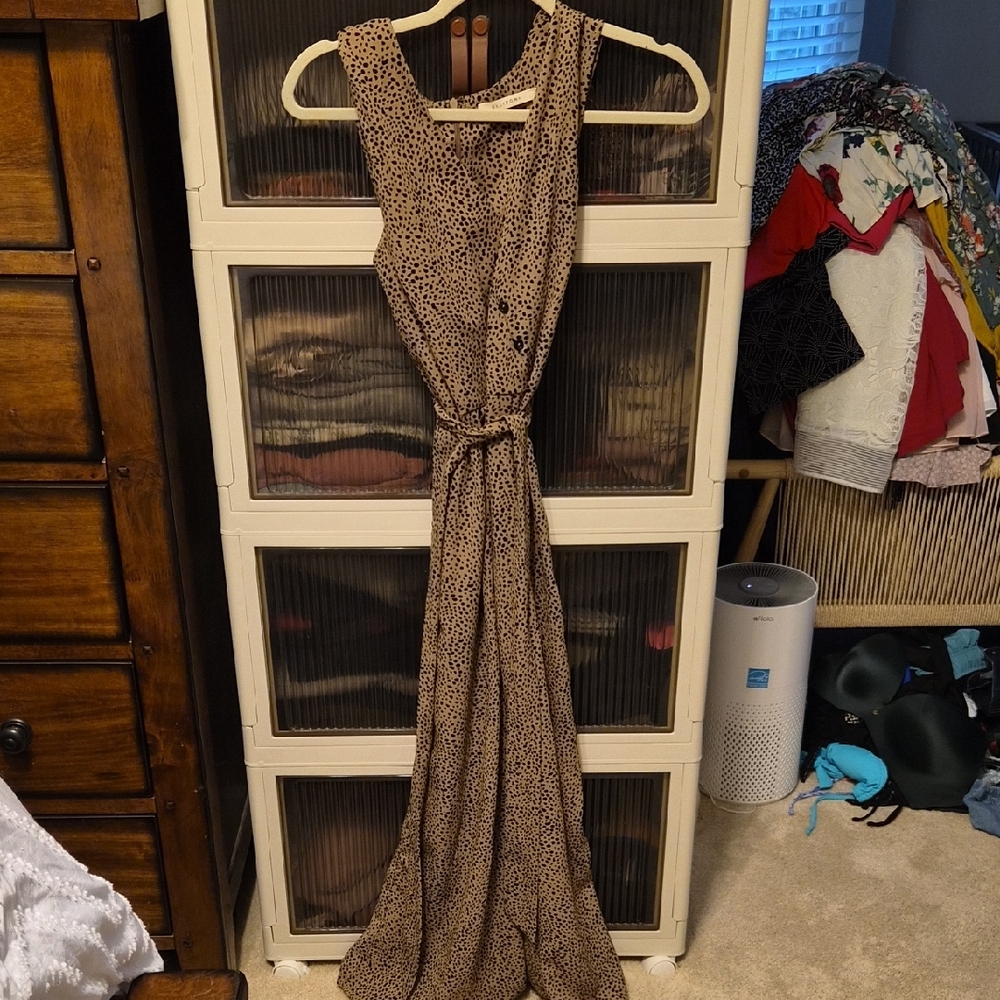 Ellison Brown and Black Patterned Jumpsuit